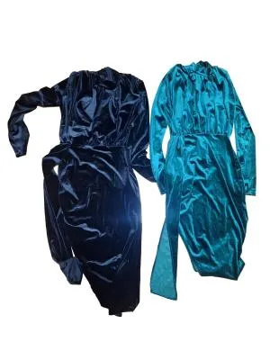 Set 2 rochii midi Trendyol M | Multicolor, Mânecă lungă, Cu decupaje