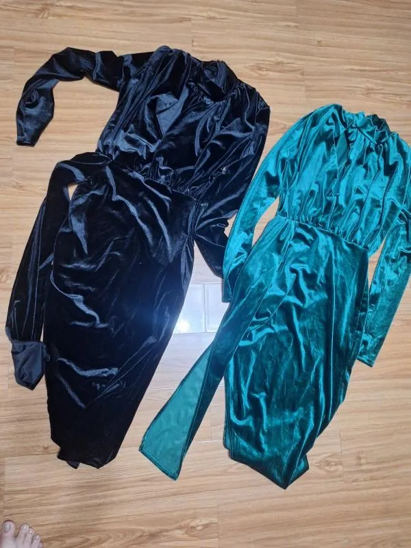 Set 2 rochii Midi Trendyol M | Multicolor, Mânecă lungă, Cu decupaje - Image 6