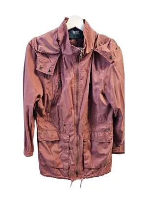 Geacă parka Only L | Roz, Cu glugă, Monocrom