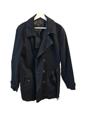 Trenci ASOS L | Negru, Fără glugă, Monocrom