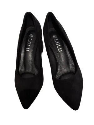 Pantofi cu toc mediu gros slip-on Lulu EU 38 | Negru