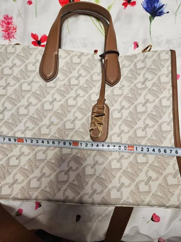 Geantă de umăr Michael Kors | Bej, Logo - Image 10