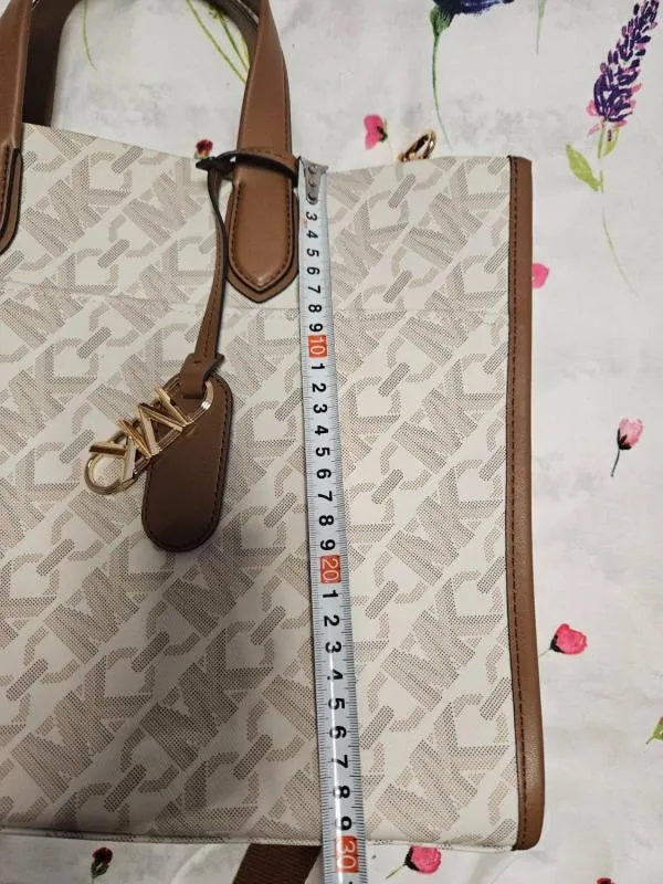 Geantă de umăr Michael Kors | Bej, Logo - Image 11
