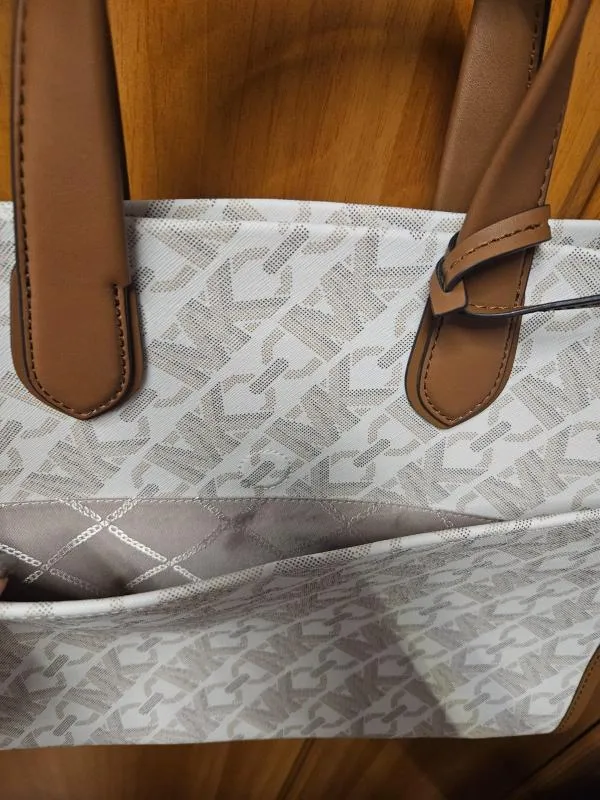 Geantă de umăr Michael Kors | Bej, Logo - Image 5