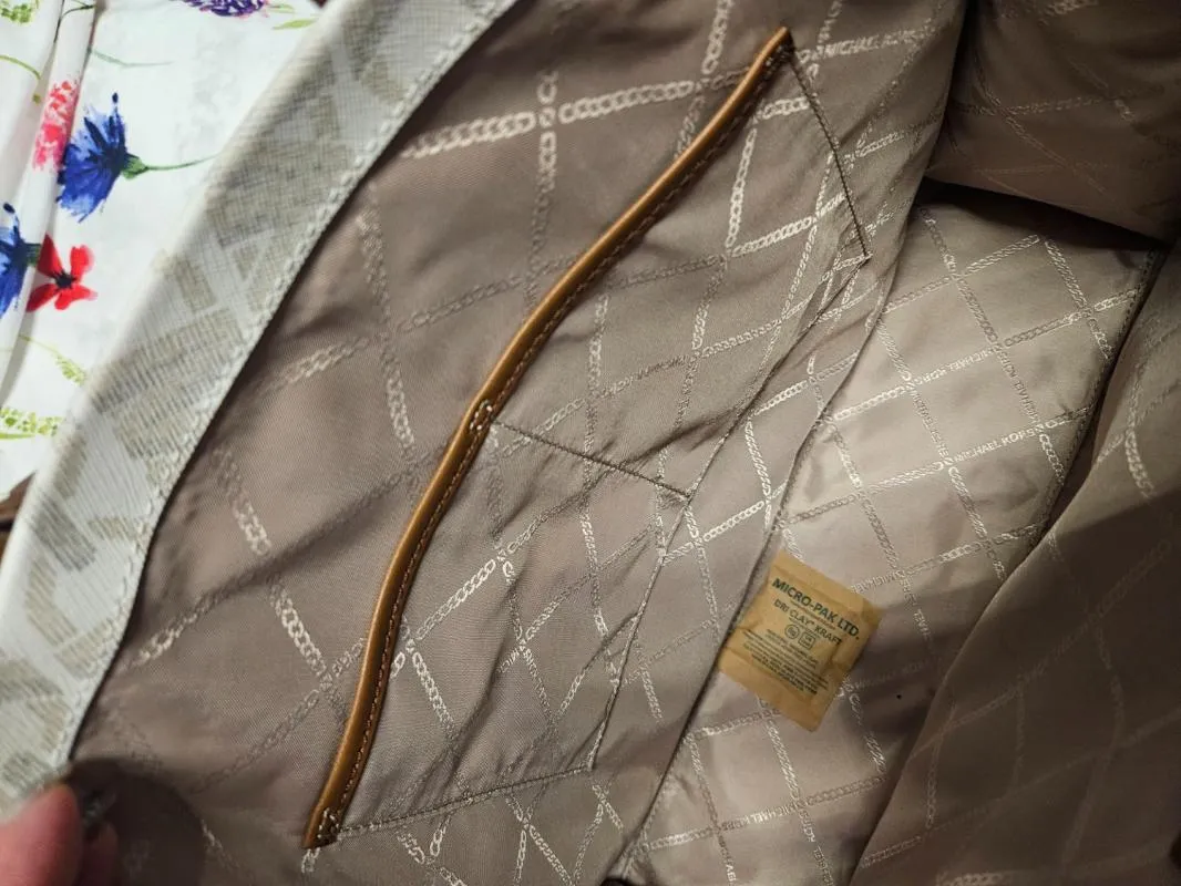 Geantă de umăr Michael Kors | Bej, Logo - Image 9