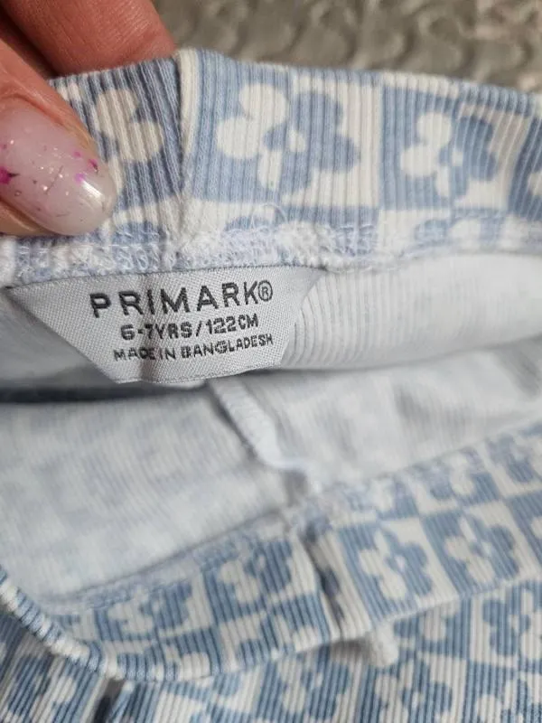 Colanți Primark Fete 7 ani (117-122 cm) | Bleu, Lungi, Floral & Tropical, Bumbac - Image 2