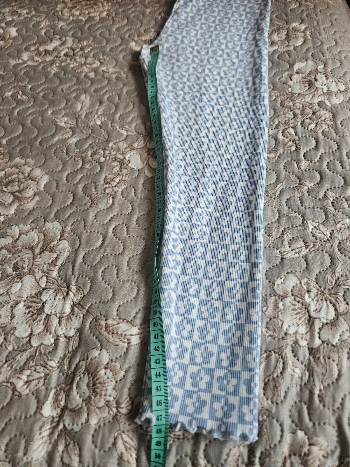 Colanți Primark Fete 7 ani (117-122 cm) | Bleu, Lungi, Floral & Tropical, Bumbac - Image 4