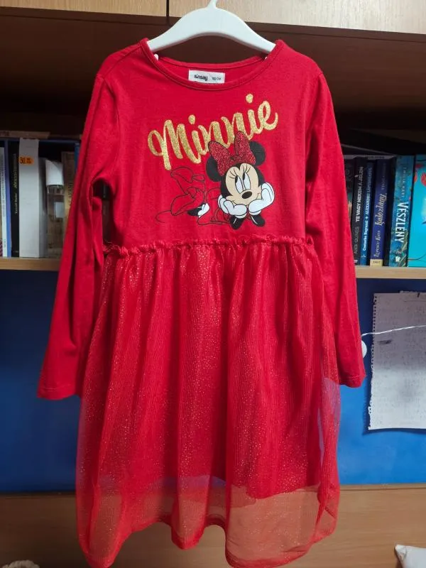 Rochie de zi Sinsay Fete 7 ani (117-122 cm) | Roșu - Image 5