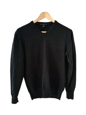 Pulover cu anchior Tcm M | Negru, Monocrom, Lână
