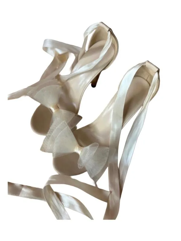 Sandale cu toc înalt stiletto Shein EU 37 | Bej