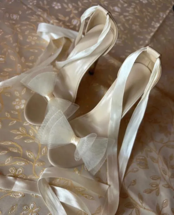 Sandale cu toc înalt stiletto Shein EU 37 | Bej - Image 5