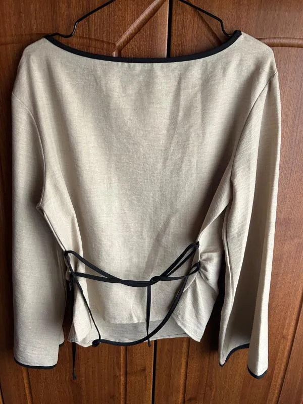 Bluză Shein S | Ivoire, Lung, Mânecă lungă, Regular   Standard fit, Poliester - Image 4