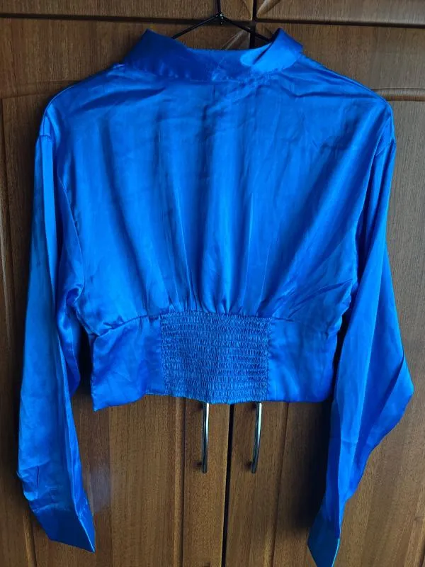 Cămașă FB Sister S | Albastru, Normal, Mânecă lungă, Regular   Standard fit, Satinat, Poliester - Image 6