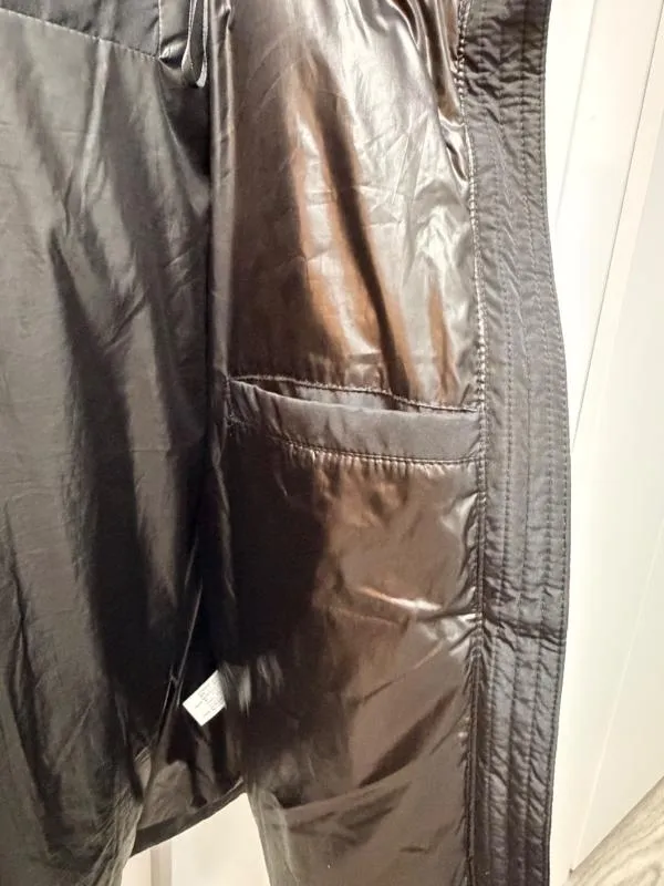 Geacă de iarnă Stradivarius M | Negru, Cu glugă, Poliester - Image 5