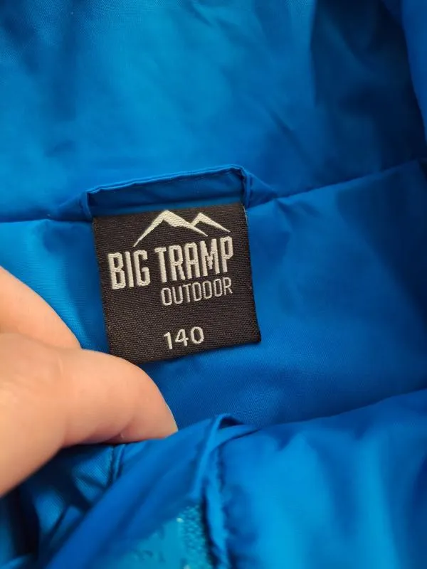 Geacă impermeabilă Big Tramp Băieți 10 ani (135-140 cm) | Albastru, Cu glugă detașabilă, Monocrom - Image 4