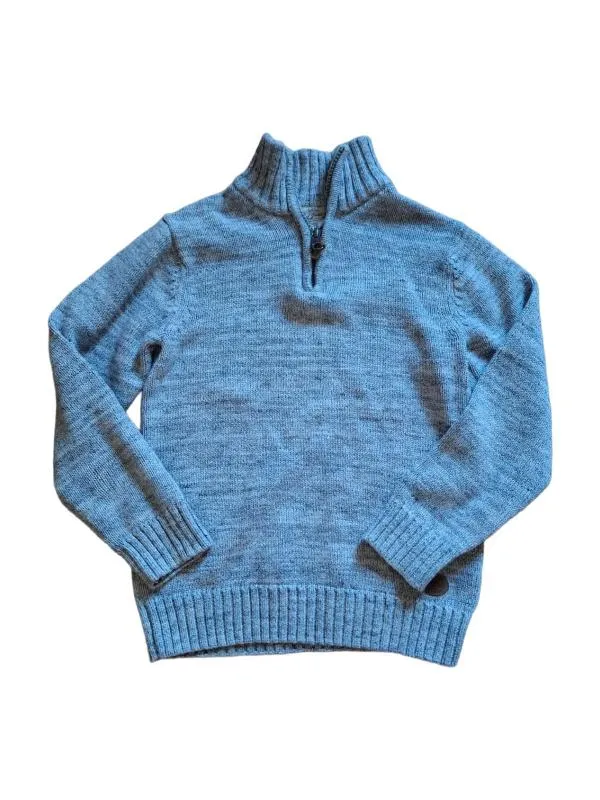 Pulover H&M Băieți 8 ani (123-128 cm) | Gri, Monocrom, Bumbac