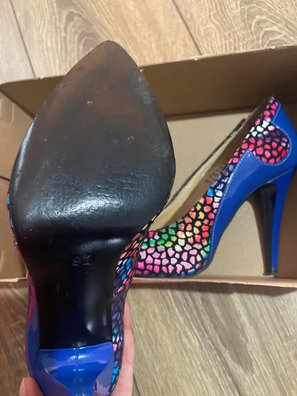 Pantofi cu toc înalt stiletto slip-on Neno EU 37 | Multicolor - Image 4