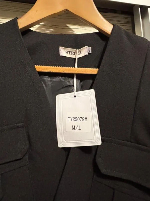 Set vestă și pantaloni Stella Paris M | Negru - Image 4