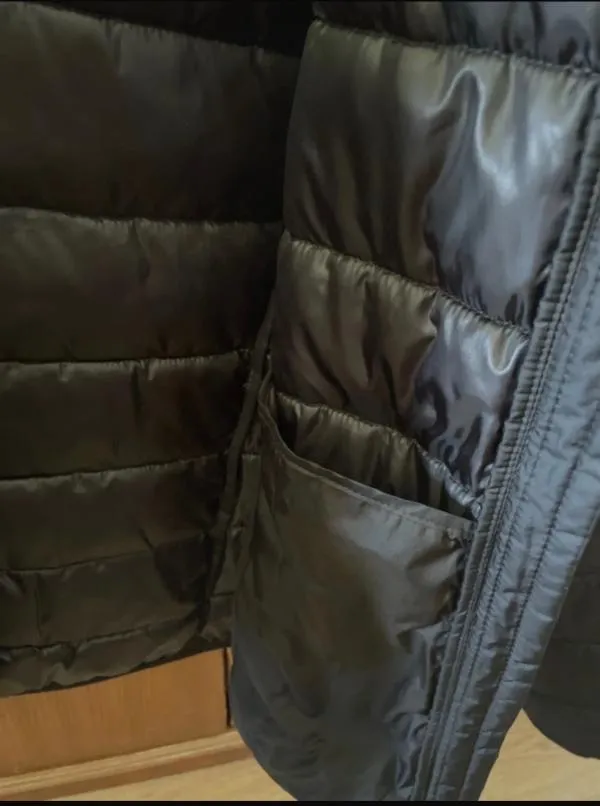 Geacă puffer Tom Tailor M | Negru, Cu glugă, Monocrom - Image 5