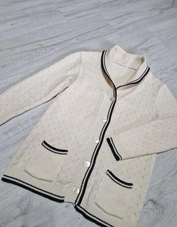 Cardigan S-M | Bej, Normal, Regular Standard fit - Image 2