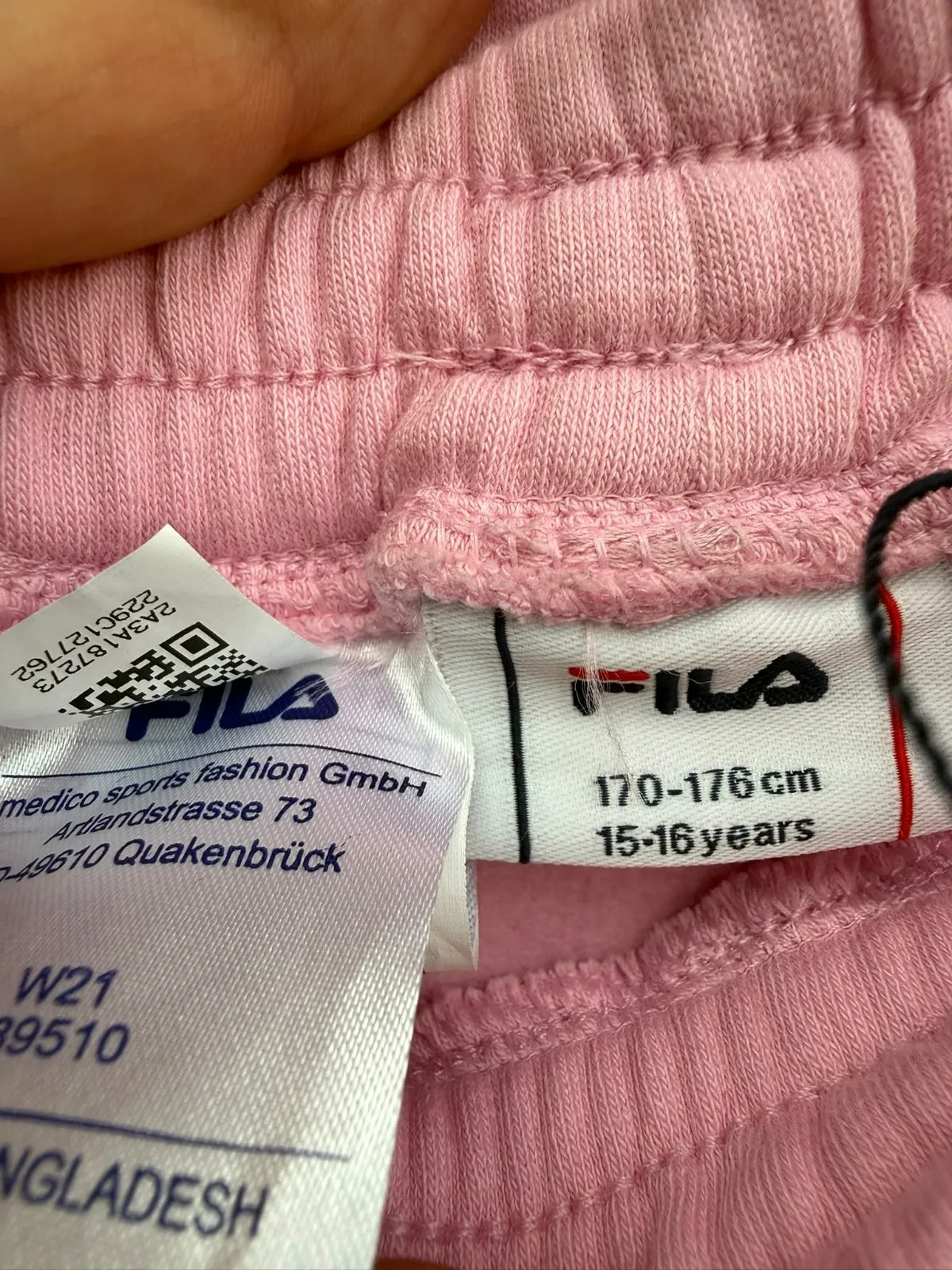 Pantaloni sport Fila Fete 16 ani (171-176 cm) | Roz, Lungi - Image 7