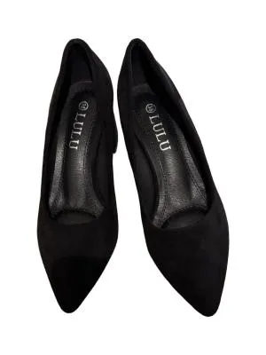 Pantofi cu toc mediu gros slip-on Lulu EU 38 | Negru