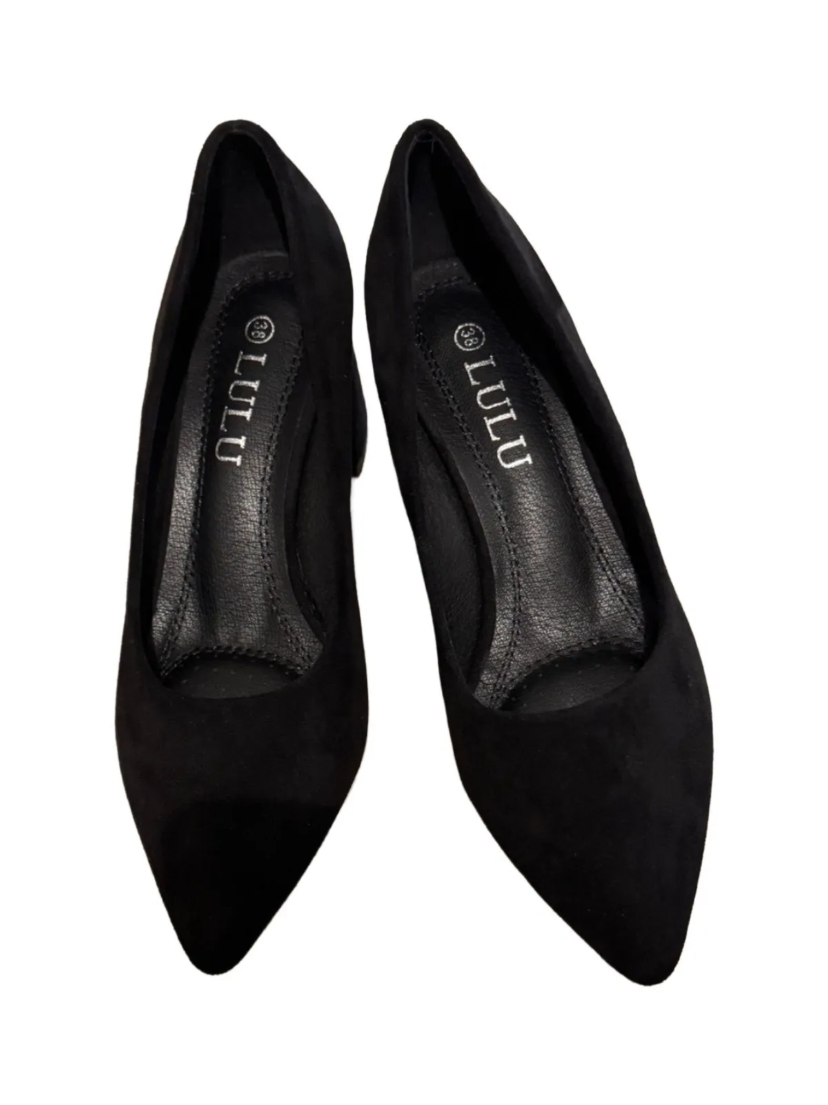 Pantofi cu toc mediu gros slip-on Lulu EU 38 | Negru