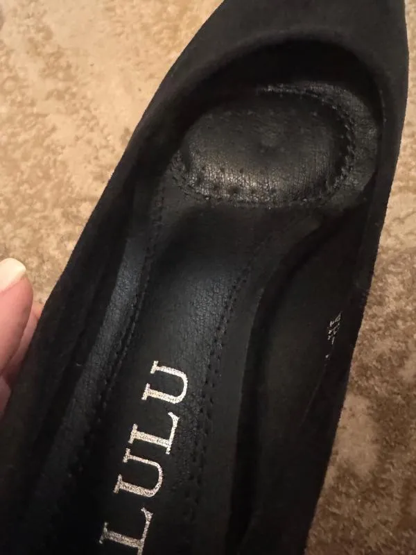 Pantofi cu toc mediu gros slip-on Lulu EU 38 | Negru - Image 3