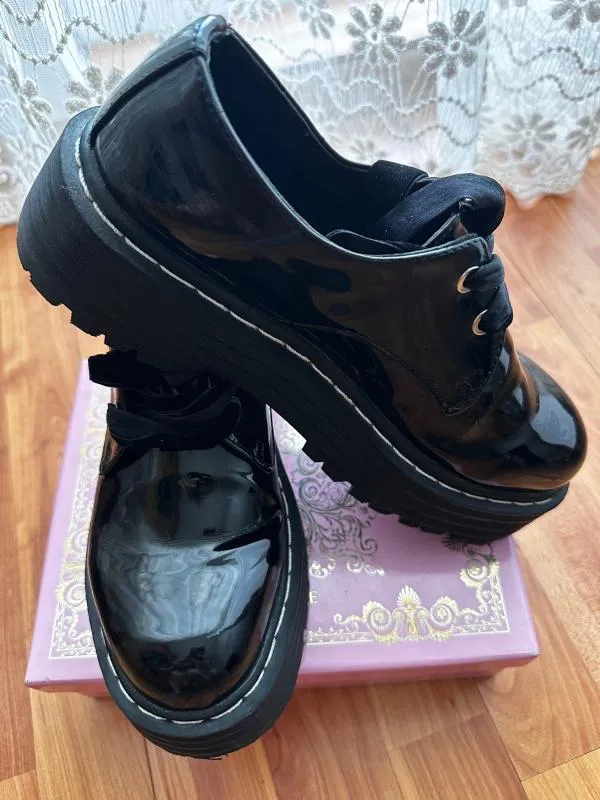 Pantofi platformă Pull&Bear EU 38 | Negru - Image 4