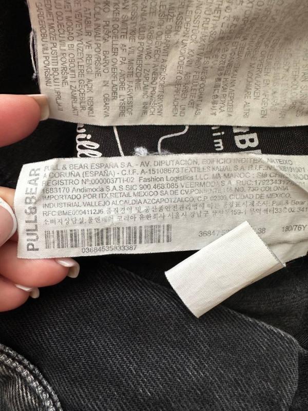 Blugi Wide Leg fit Pull&Bear M | Negru, Lungi, Talie înaltă, Clasici Simpli - Image 4