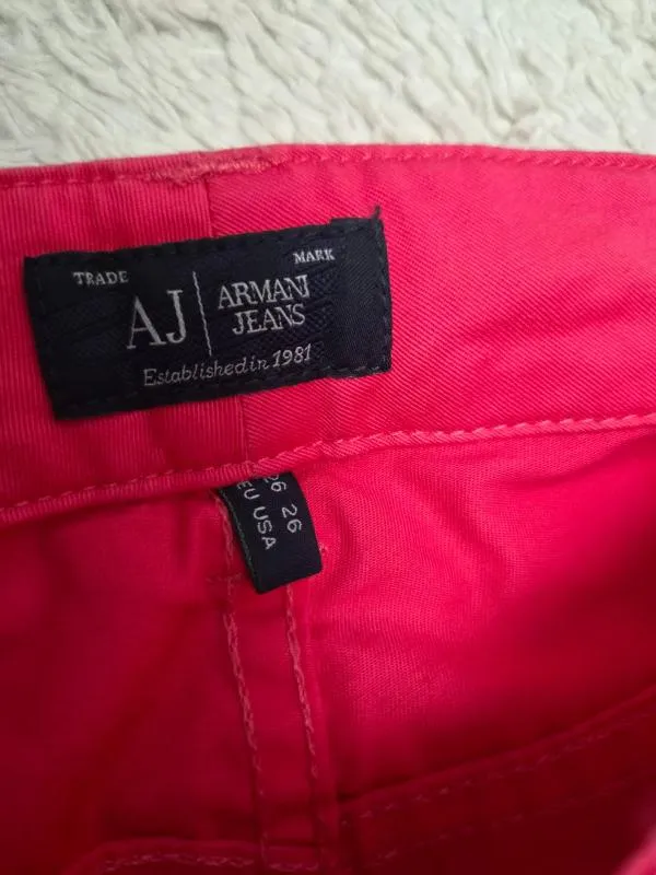 Blugi Skinny fit Armani Jeans XS | Fuchsia, Lungi, Talie joasă, Clasici Simpli - Image 7