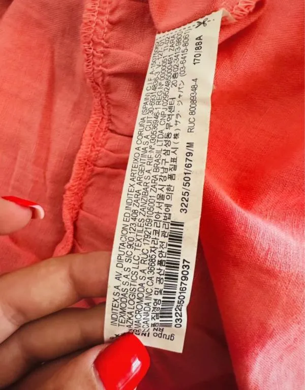 Rochie de vară Maxi Zara M | Roz, Mânecă scurtă, Bumbac - Image 3
