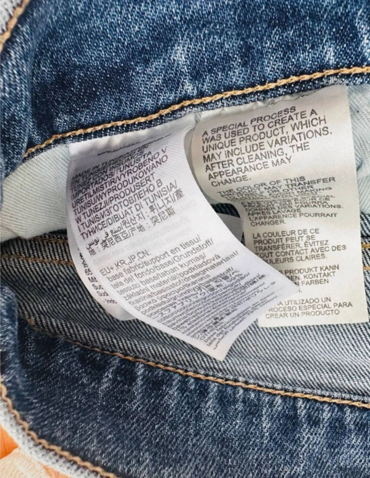 Blugi Mom fit Calvin Klein M | Albastru, Lungi, Talie înaltă, Clasici Simpli - Image 3