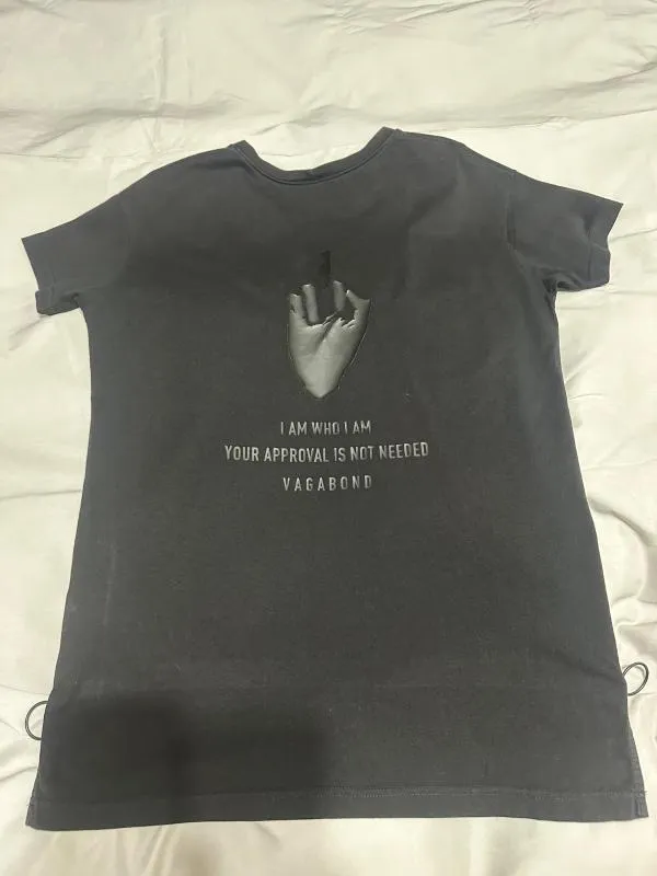 Tricou cu imprimeu Vagabond S | Negru, Logo, Bumbac - Image 5