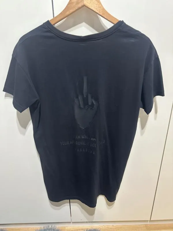 Tricou cu imprimeu Vagabond S | Negru, Logo, Bumbac - Image 2