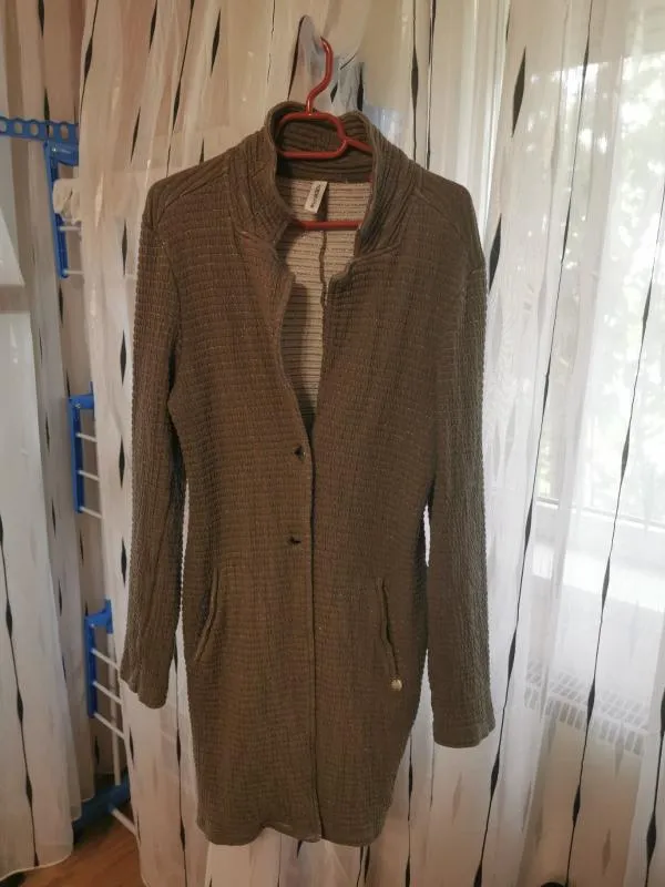 Cardigan Harper+Yve M | Khaki, Lung, Regular   Standard fit, Bumbac - Image 5