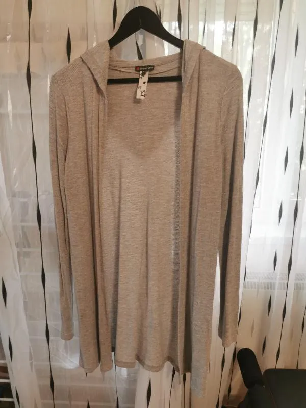 Cardigan Street One EU 40 | Gri, Normal, Regular   Standard fit, Bumbac - Image 5
