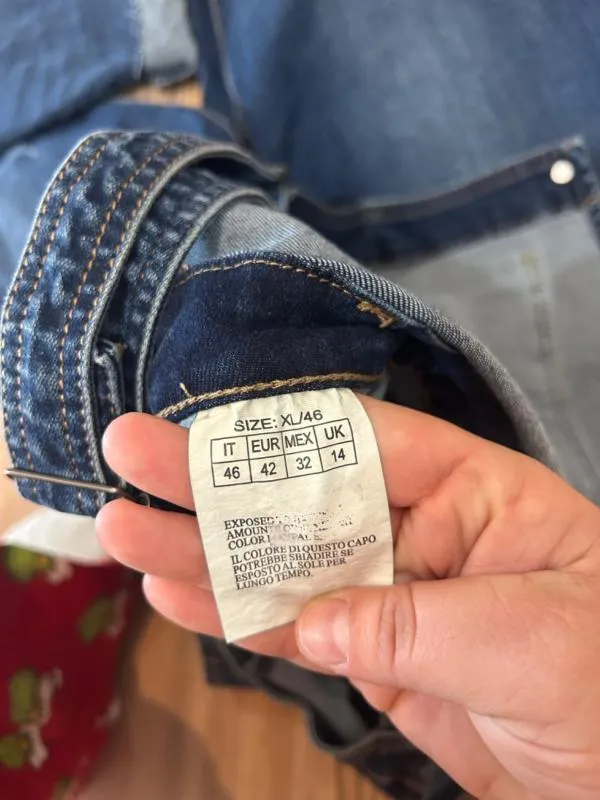 Salopetă Lungă XL | Albastru, Bretele subțiri, Denim - Image 7
