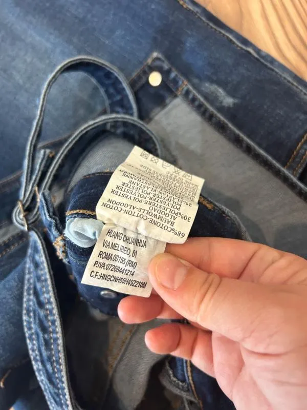 Salopetă Lungă XL | Albastru, Bretele subțiri, Denim - Image 8