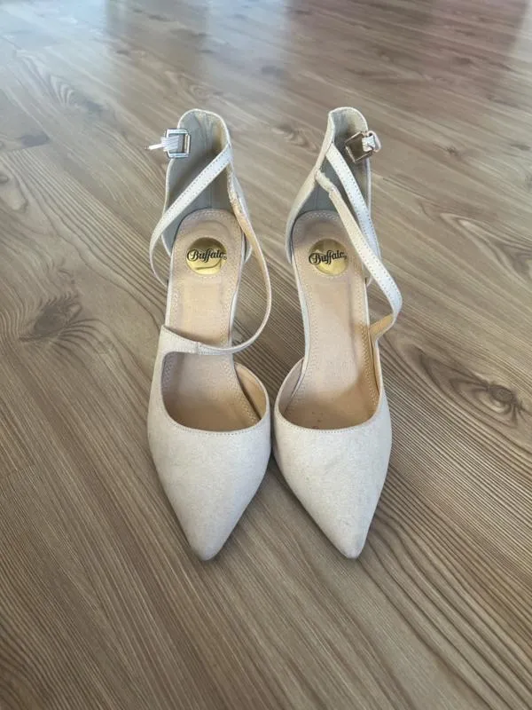 Pantofi cu toc înalt stiletto baretă Buffalo EU 37 | Bej - Image 6