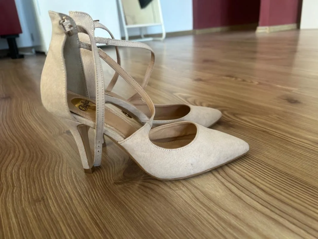 Pantofi cu toc înalt stiletto baretă Buffalo EU 37 | Bej - Image 2