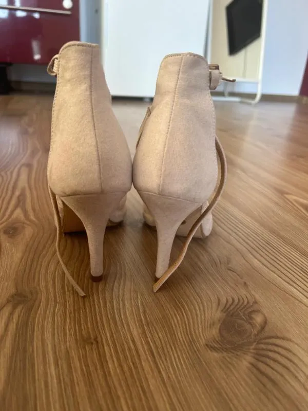 Pantofi cu toc înalt stiletto baretă Buffalo EU 37 | Bej - Image 4