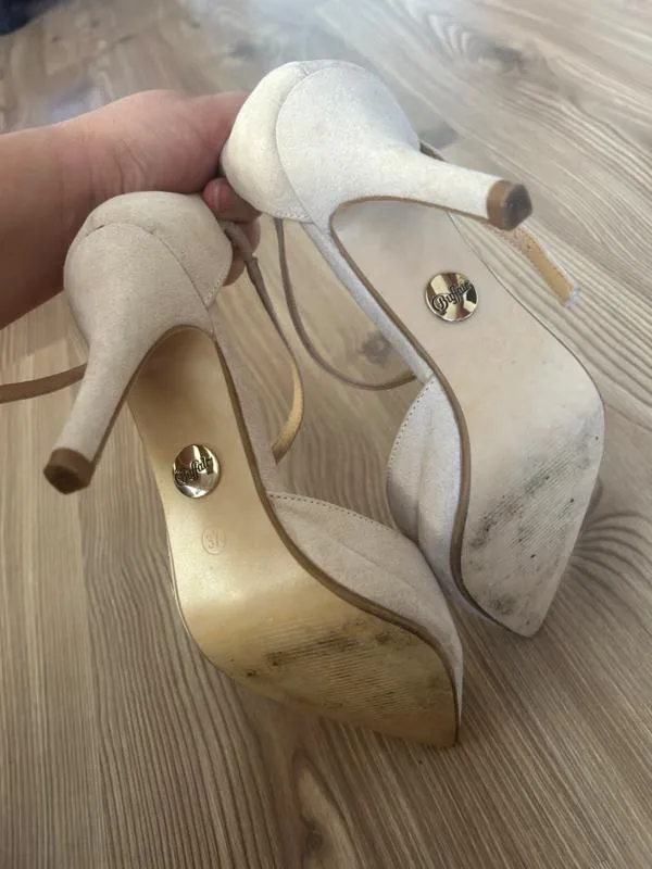 Pantofi cu toc înalt stiletto baretă Buffalo EU 37 | Bej - Image 5