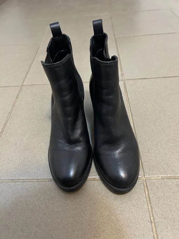 Botine mediu gros Atelier Megis EU 36 | Negru - Image 2