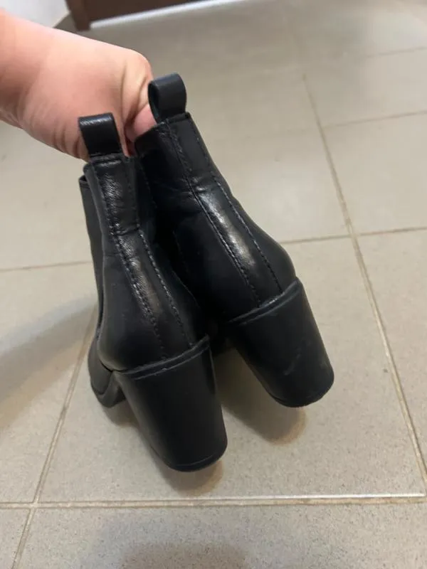Botine mediu gros Atelier Megis EU 36 | Negru - Image 3