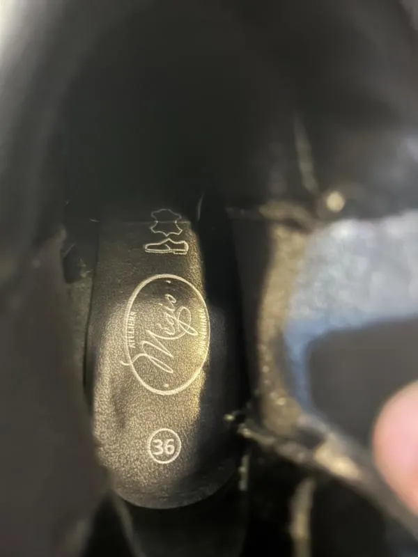 Botine mediu gros Atelier Megis EU 36 | Negru - Image 5
