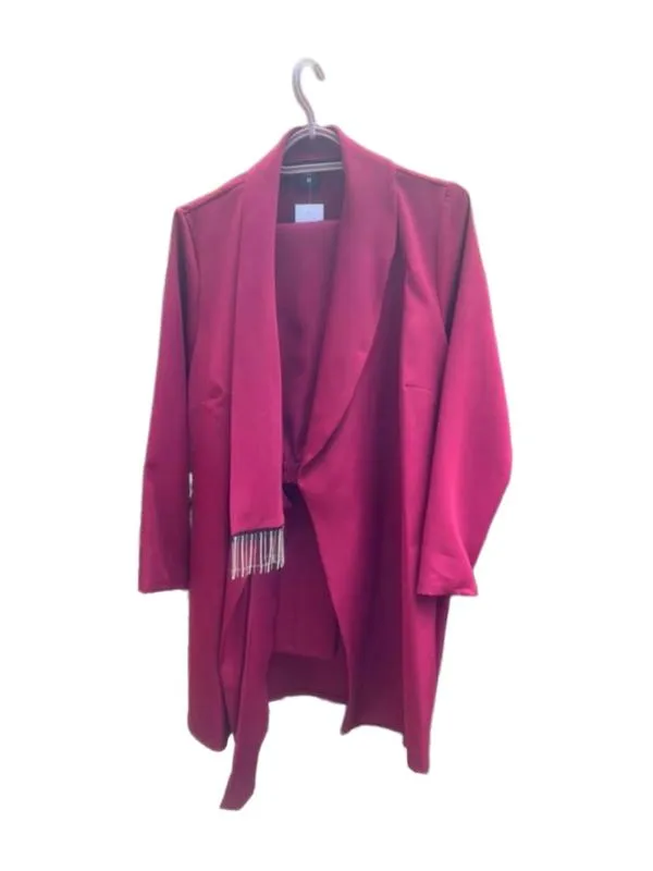 Costum cu sacou și pantaloni M | Burgundy