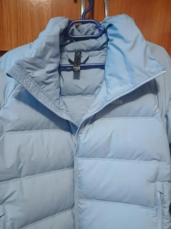 Geacă matlasată adidas S-M | Bleu, Fără glugă, Logo - Image 2