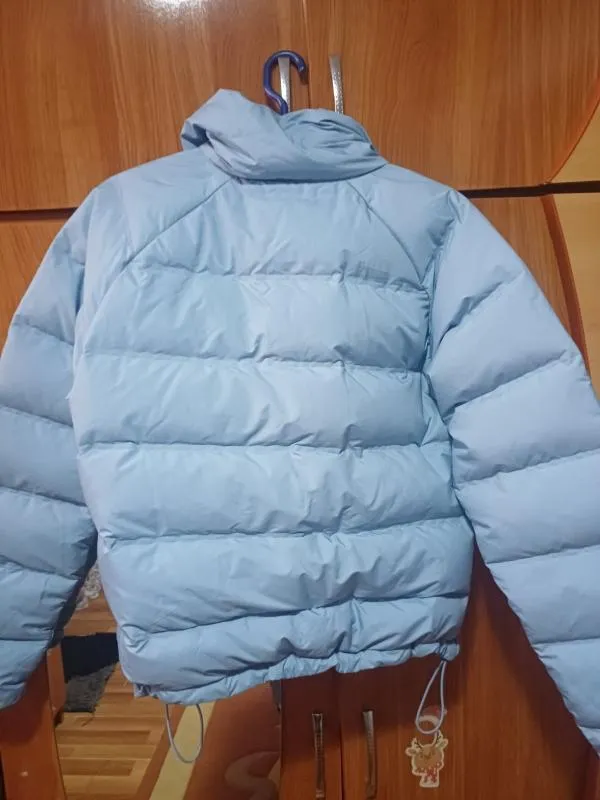 Geacă matlasată adidas S-M | Bleu, Fără glugă, Logo - Image 3