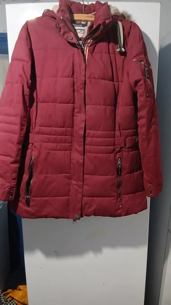 Geacă matlasată G.i.g.a Dx XL | Burgundy, Cu glugă, Poliester - Image 10